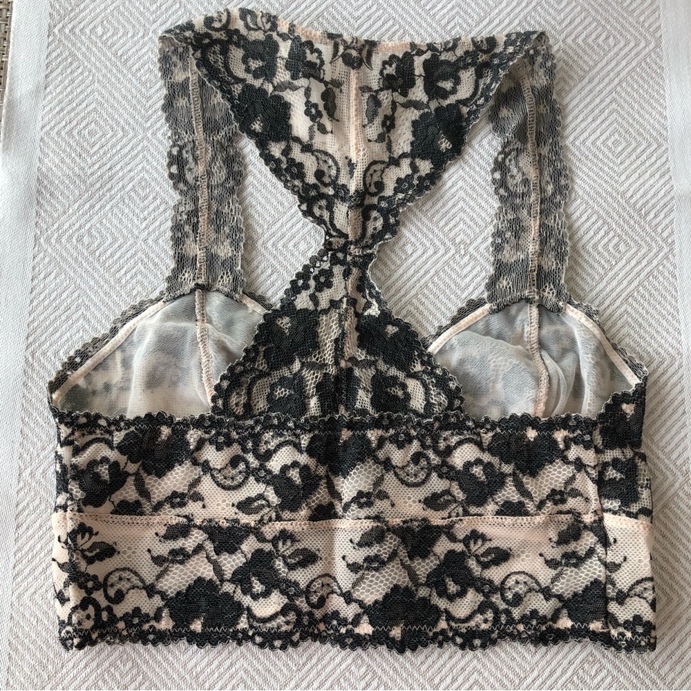 NWT Free People Wild Roses Racerback Bra XS - Picture 2 of 3